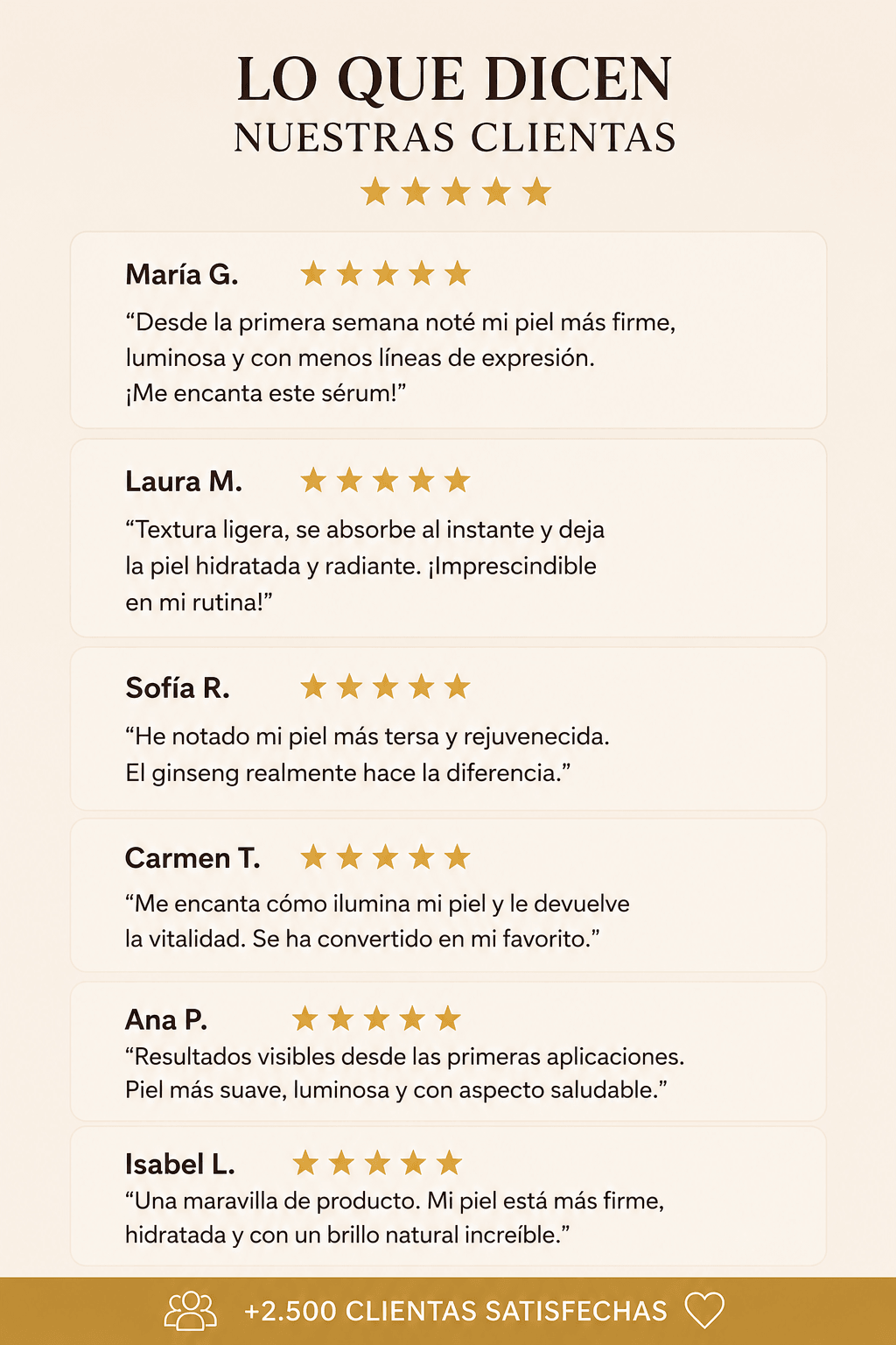 Sérum facial antienvejecimiento