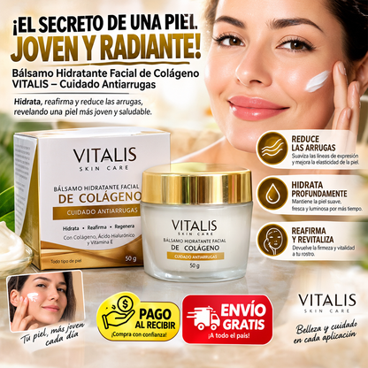 Bálsamo Hidratante Facial de Colágeno VITALIS – Cuidado Antiarrugas