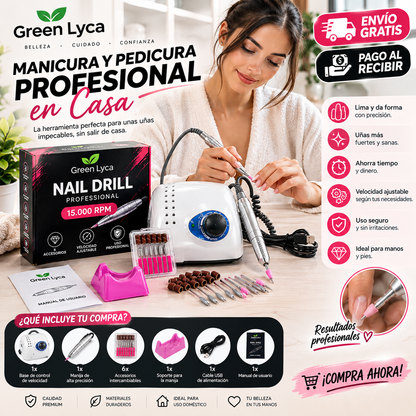 Amoladora de Uñas Green Lyca 15.000 RPM