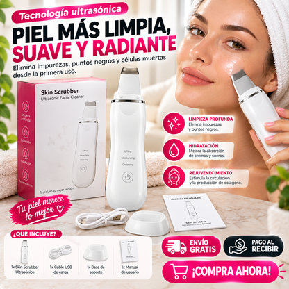 Limpiador Facial de Poros Recargable – ¡Limpia tu Piel en Profundidad y Luce un Rostro Más Fresco desde Casa!