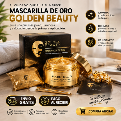 Mascarilla Exfoliante de Oro GoldenBeauty