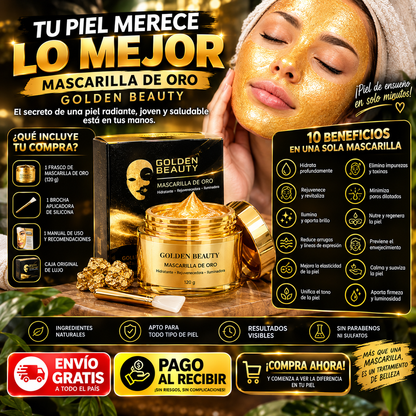 Mascarilla Exfoliante de Oro GoldenBeauty