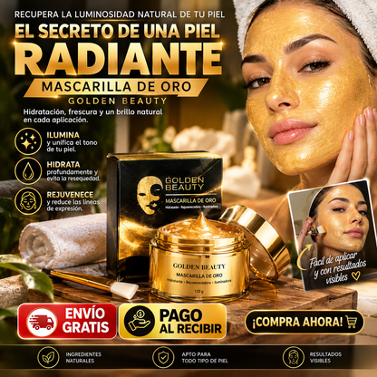 Mascarilla Exfoliante de Oro GoldenBeauty