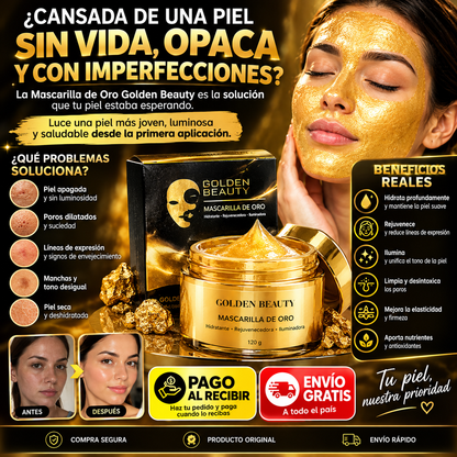 Mascarilla Exfoliante de Oro GoldenBeauty