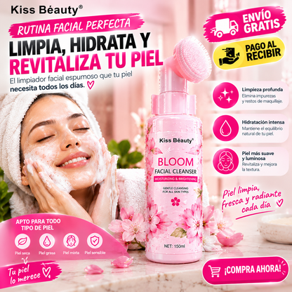 Limpiador Facial Espumoso Bloom Kiss Beauty 150 ml
