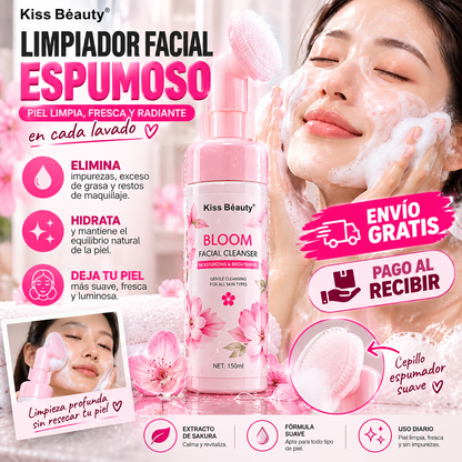 Limpiador Facial Espumoso Bloom Kiss Beauty 150 ml