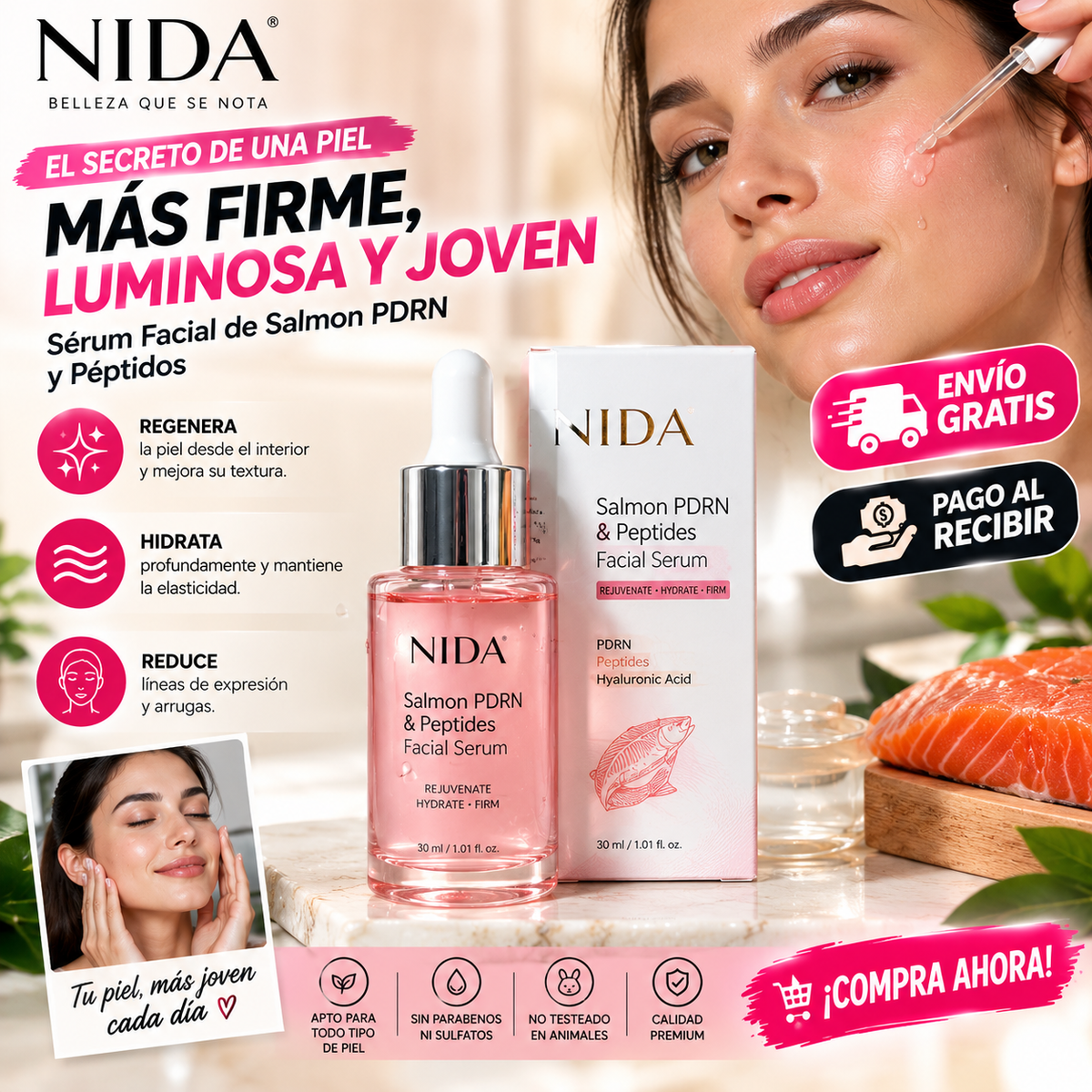 Sérum Facial Coreano PDRN SALMON