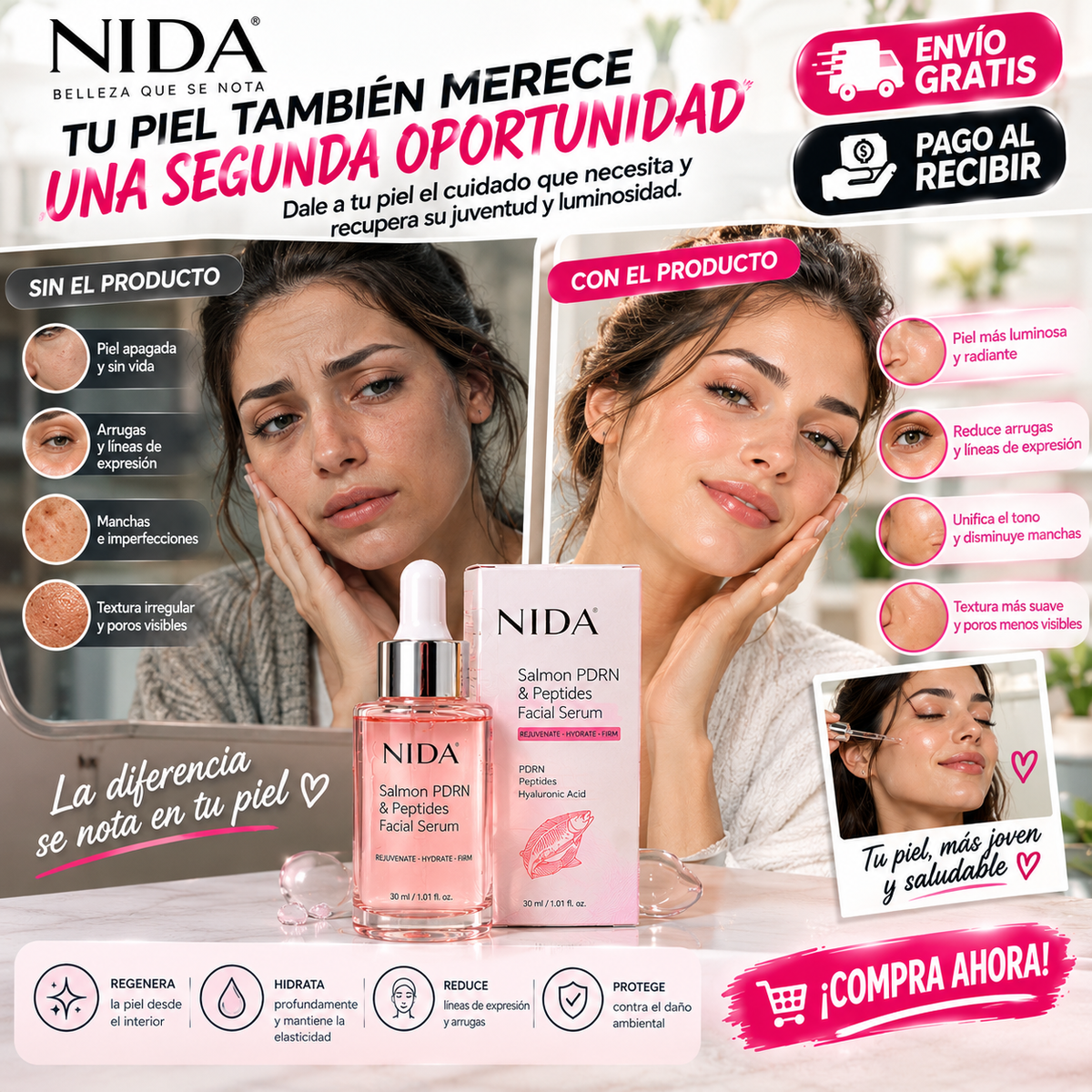 Sérum Facial Coreano PDRN SALMON