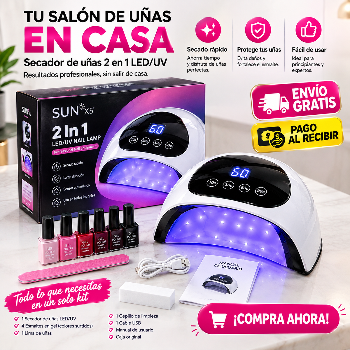 Secador de Uñas LED