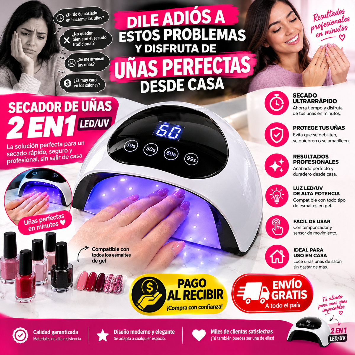 Secador de Uñas LED