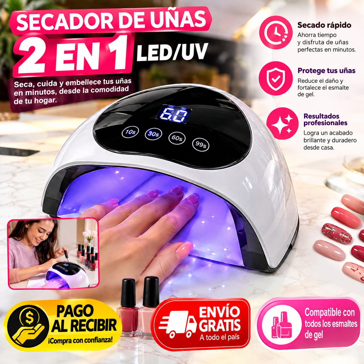 Secador de Uñas LED
