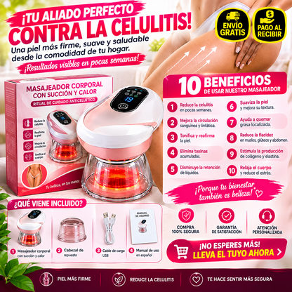 Masajeador Corporal con Succión y Calor – Ritual de Cuidado Anticelulítico