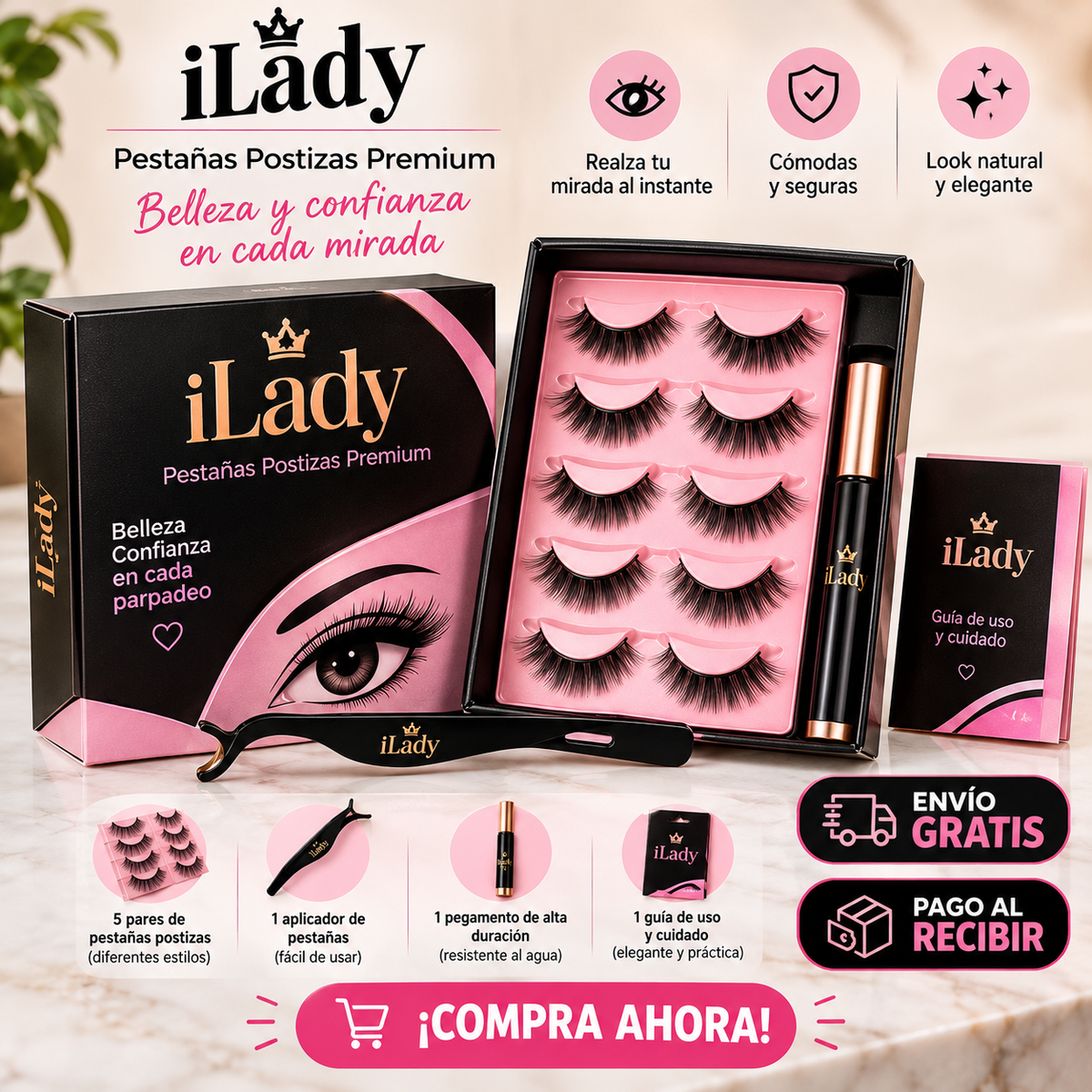 Pestañas Postizas Premium iLady