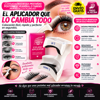 Aplicador de Pestañas Postizas de Plástico – Precisión y Colocación Perfecta