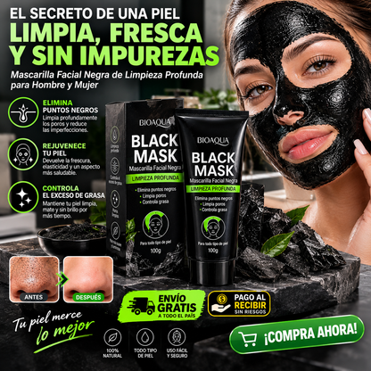 Mascarilla Facial Negra Limpieza Profunda