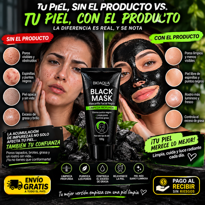 Mascarilla Facial Negra Limpieza Profunda